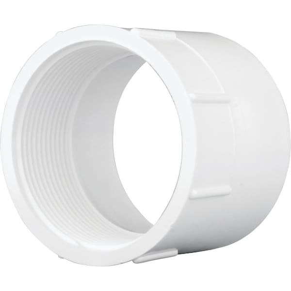 Charlotte Pipe And Foundry 3 In. Hub x 3 In. FPT Schedule 40 DWV PVC Adapter PVC 00101 1200HA - main